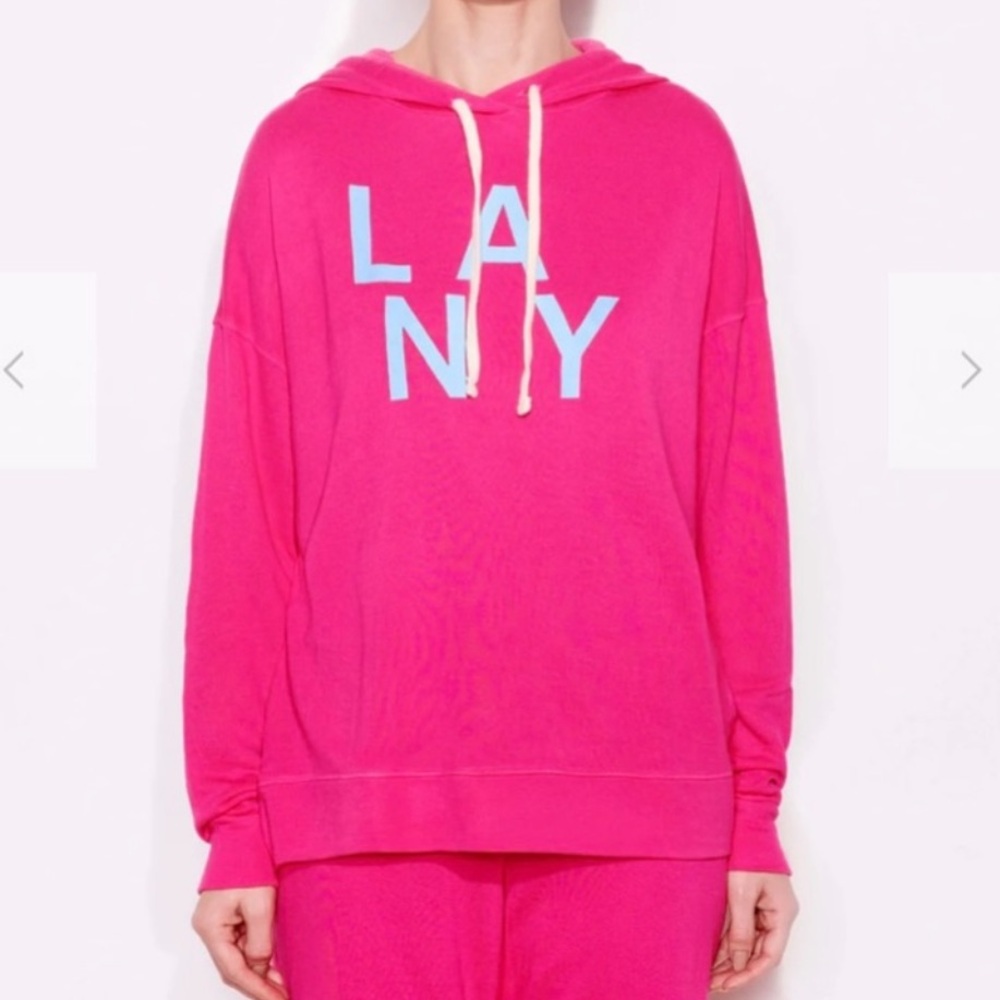 NWT Sundry LA NY Hot Pink Sweatshirt Hoodie